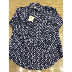 NEW HAGEN men’s button down shirt in navy floral print